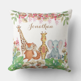 Almofada Presente de bebê em berçário com aquarela personal