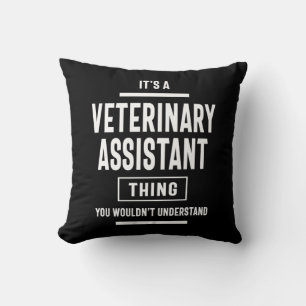 Almofada Presente de Cargo do Assistente Veterinário
