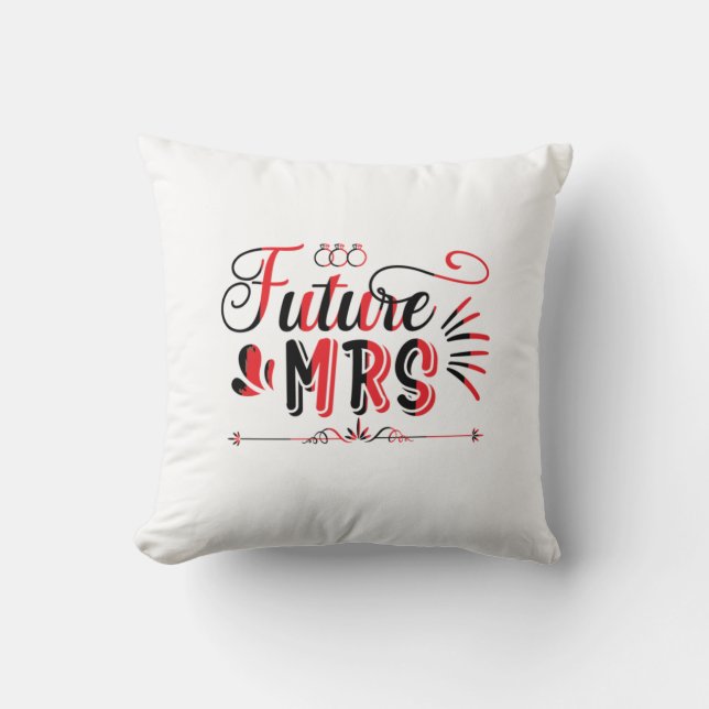 Almofada Presente de Casamento Futuro Sra (Frente)