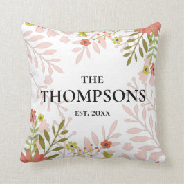 Almofada Presente de casamento ou aniversário floral