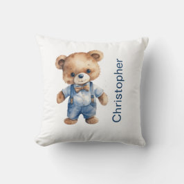 Almofada Presente de Chá de Bebê Menino Urso de Pelúcia Ber