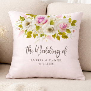 Almofada Presente de Decoração de Casamento com Rosas Cor d