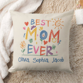 Almofada Presente de dia de as mães, a melhor mãe personali