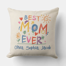 Almofada Presente de dia de as mães, a melhor mãe personali