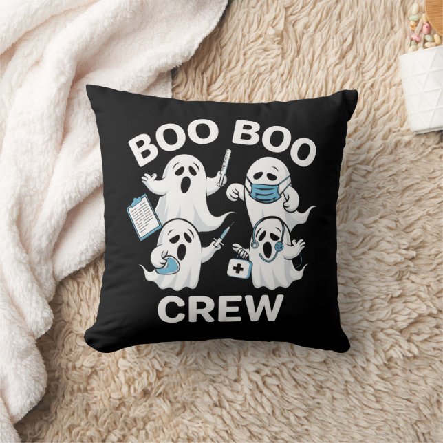 Almofada Presente de Enfermeira de Halloween Equipe Boo Boo (Cobertor)