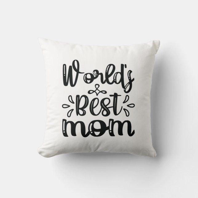 Almofada Presente de Enfermeira Melhor Mãe do Mundo (Frente)