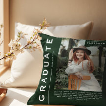 Presente de Formatura com Foto & Citação Verde