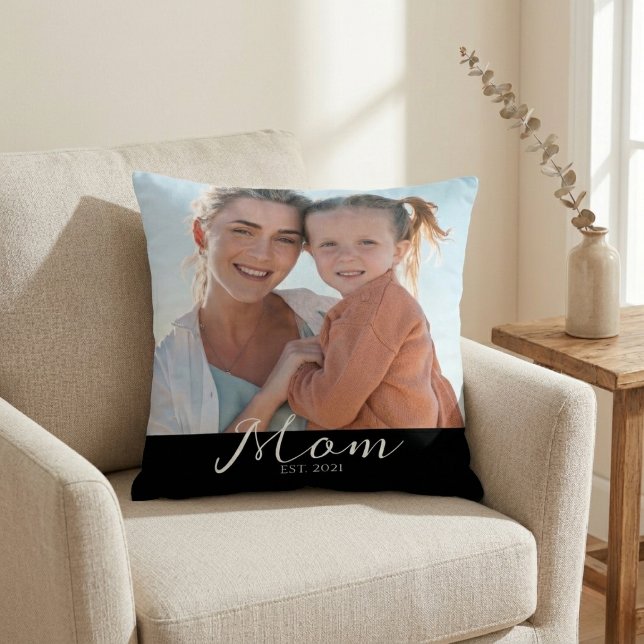 Almofada Presente de Foto da Mamãe (Criador carregado)
