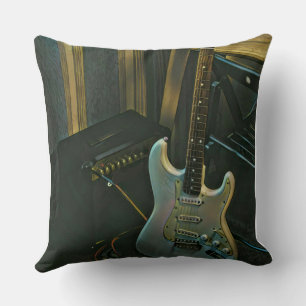 Almofada presente de guitarra de baixo acústico
