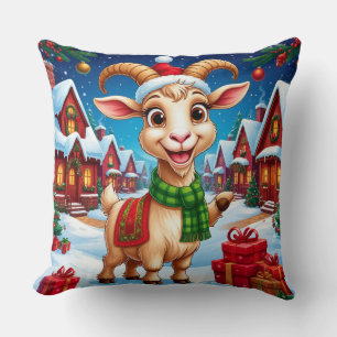 Almofada ❄️ Presente de Natal para Amante de Cabra Ano da C