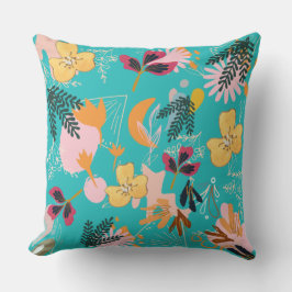 Almofada Presente de padrões de flor azul para ela