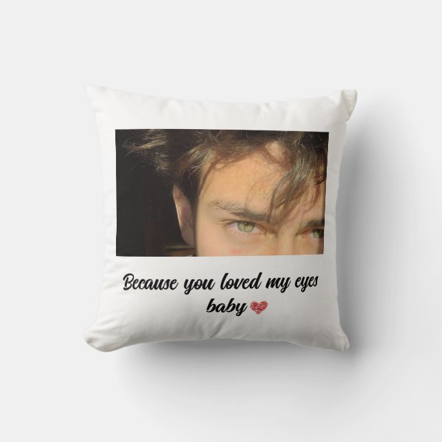 Almofada Presente de t-shirt dos olhos (Frente)