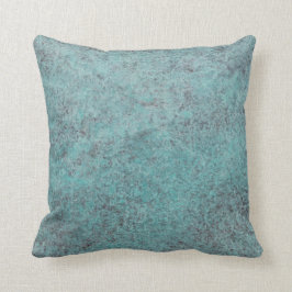 Almofada Presente de textura de Turquoise Copper Patina