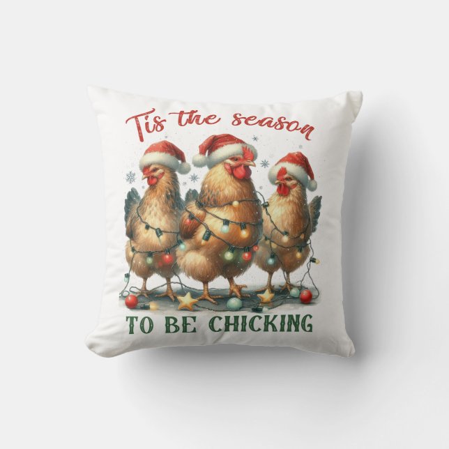 Almofada Presente De Xmas Para Chicória (Frente)