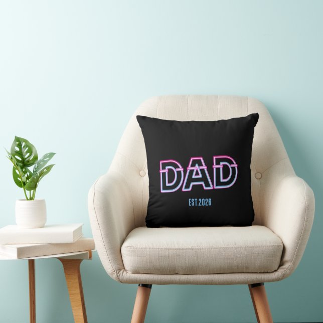 Almofada Presente do Dia dos Pais Neon Arcade Retro DAD Ano (Cadeira)