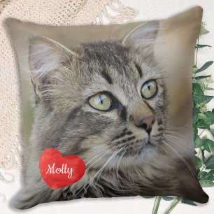 Almofada Presente do Gato Lover - Pet Keepsaoket - Nome de 