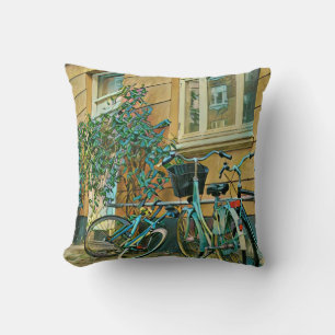 Almofada Presente do touro de bicicleta Pintura de ciclis