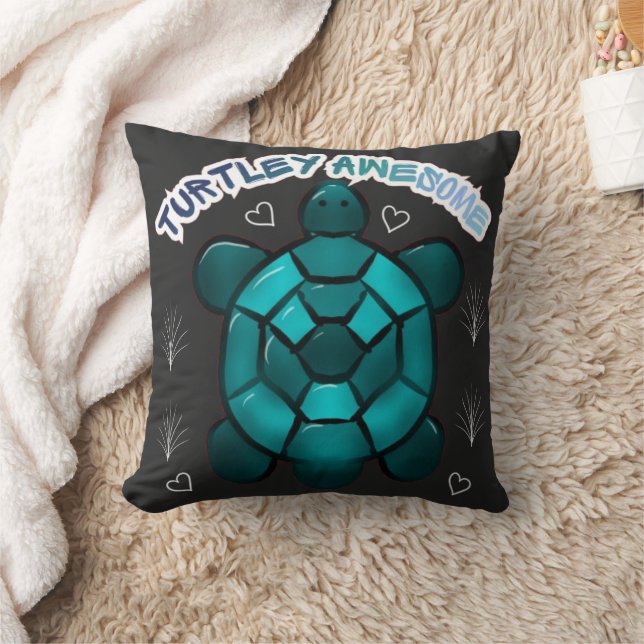 Almofada Presente engraçado de animal tartaruga fofa pun (Cobertor)
