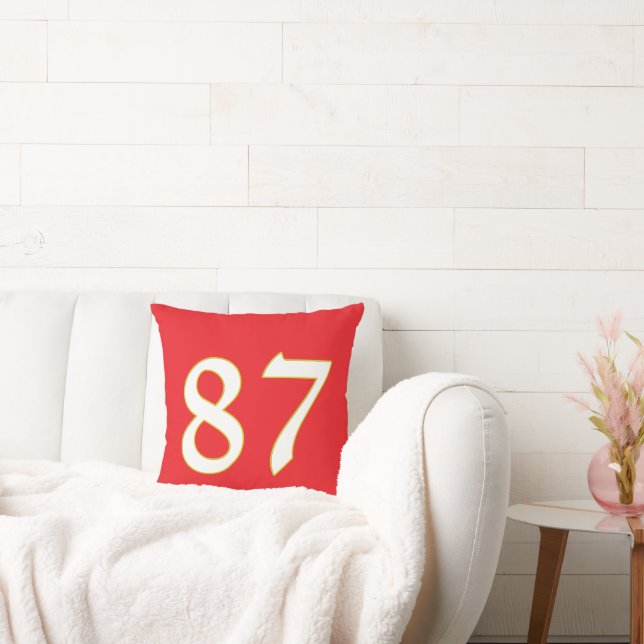 Almofada presente engraçado para todos os fãs jogam o númer (Sofá)