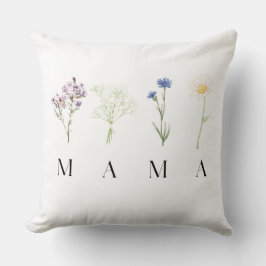 Almofada Presente Floral Pastel Botânico Dia das Mães