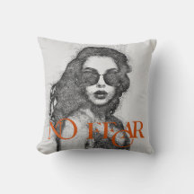 Presente Inspirador Sem Medo Para Ela Arte de Pare