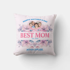 Almofada Presente no Dia da Mãe Personalizada da Melhor Mãe
