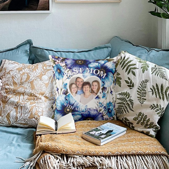 Almofada Presente no Dia da Mãe Personalizada da Melhor Mãe (Criador carregado)