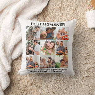 Almofada Presente Para A Melhor Colagem De Fotos Da Família