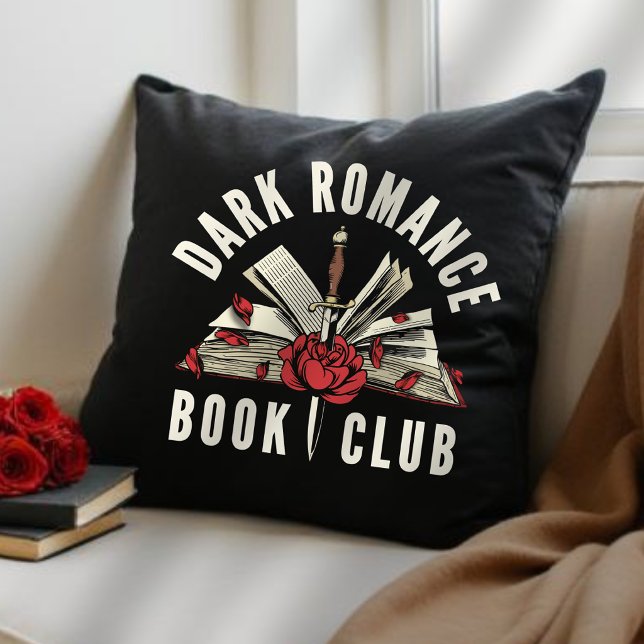 Almofada Presente para Amante de Livros de Romance Sombrio (Criador carregado)