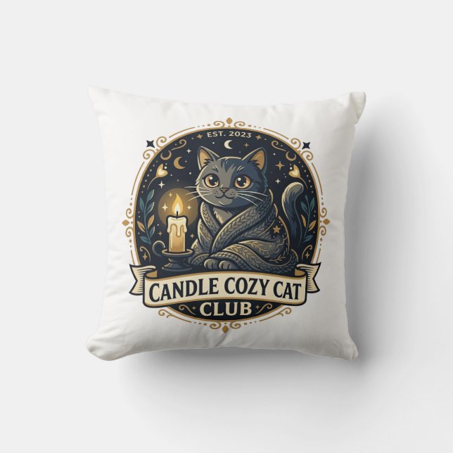 Almofada Presente para Pai de Gato Candle Cozy - Candle Coz (Frente)