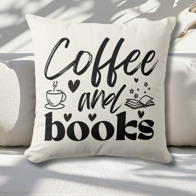 Almofada Presente para pavimentadores de café e livros (Criador carregado)