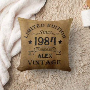 Almofada Presente personalizado de 40 anos de idade vintage