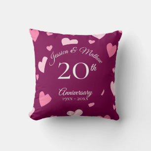 Almofada Presente Personalizado de Aniversário de Casamento