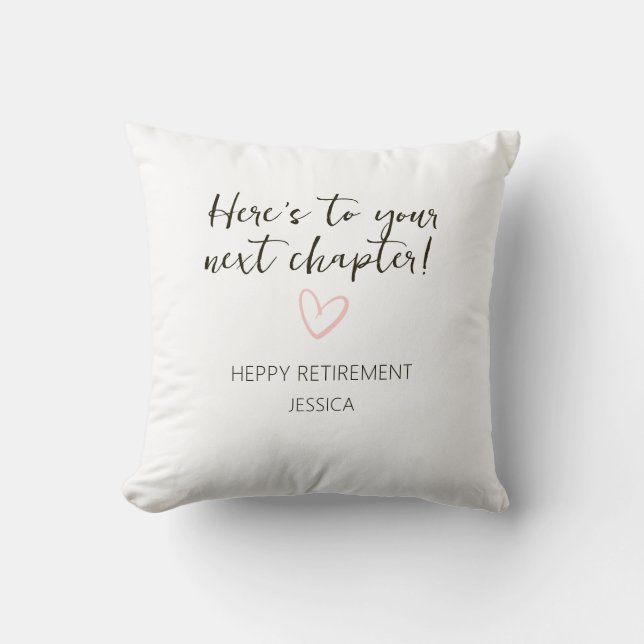 Almofada Presente Personalizado de Aposentadoria para o Pró (Frente)