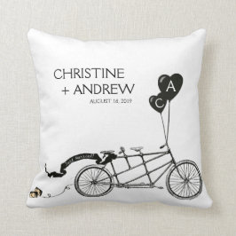 Almofada Presente Personalizado de Casamento Casual Românti