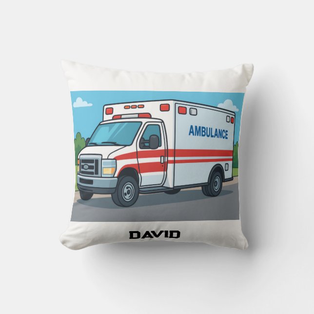 Almofada Presente personalizado de condutor de ambulância (Frente)