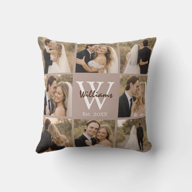 Almofada Presente Personalizado de Família para Casamento c (Verso)