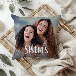 Almofada Presente Personalizado de Irmãs Foto Fofa de Irmã