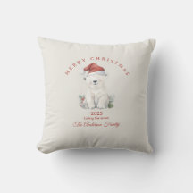 Presente personalizado de Natal com urso polar aqu