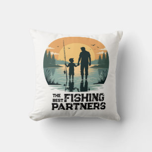Almofada Presente Personalizado de Pesca para Pai e Filho