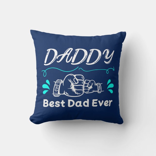 Almofada Presente Personalizado do Dia dos Pais Papai (Frente)