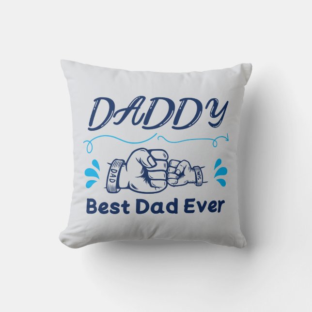 Almofada Presente Personalizado do Dia dos Pais Papai (Frente)