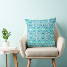 Almofada Presente Personalizado Moderno Abstrato em Azul Tu