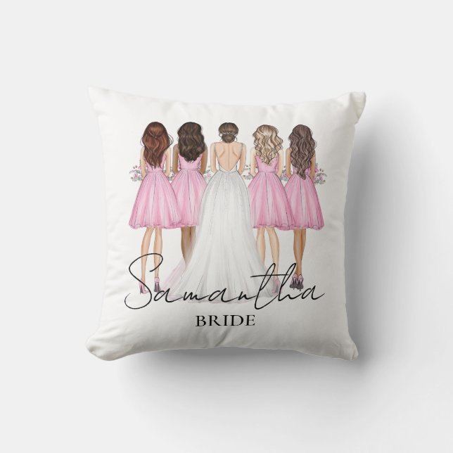 Almofada Presente Personalizado Noiva Nome Customizado (Frente)