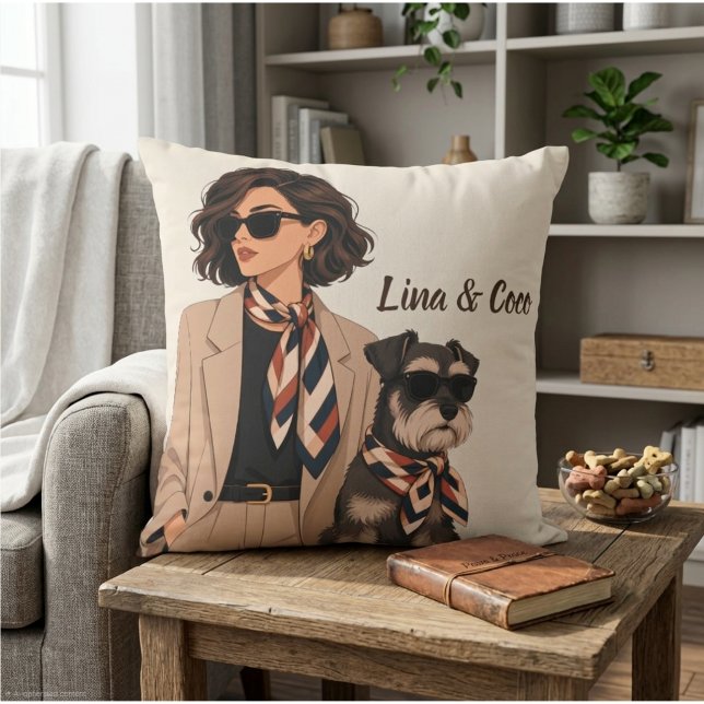 Almofada "Presente Personalizado para Mãe de Cachorro" "Pro (Criador carregado)