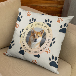 Almofada Presente personalizável de sobrevoo de cão engraça