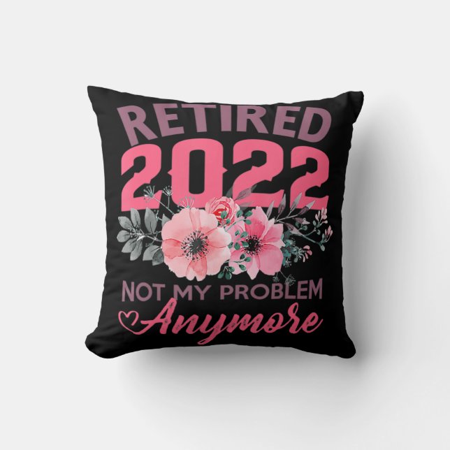 Almofada Presentes aposentados de 2022 para mulheres 2022 e (Frente)