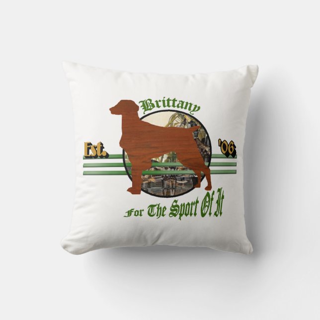Almofada Presentes Brittany Spaniel Americanos (Frente)