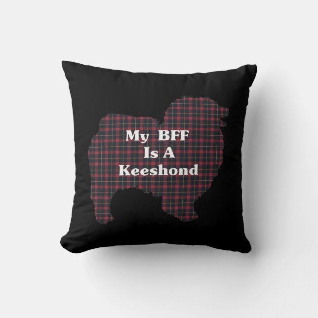 Almofada Presentes de Amantes de BFF Keeshond (Frente)