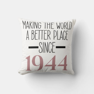 Almofada Presentes De Aniversário De 1944 A 80 Anos